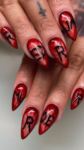 spooky nail ideas