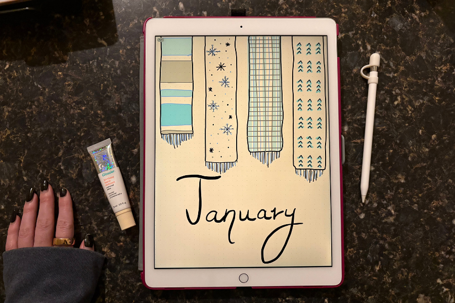 january bullet journal