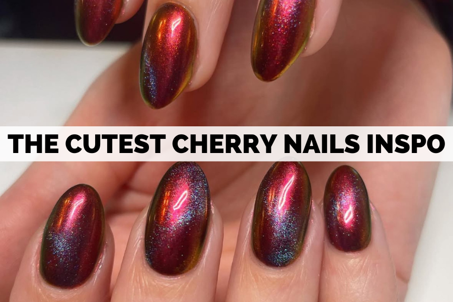 cherry nails inspo