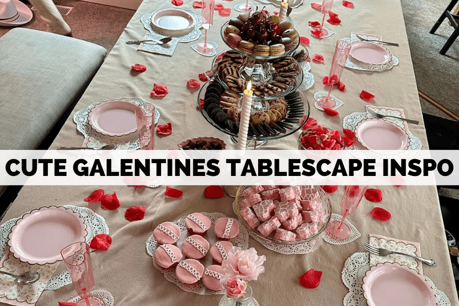 galentines tablescape